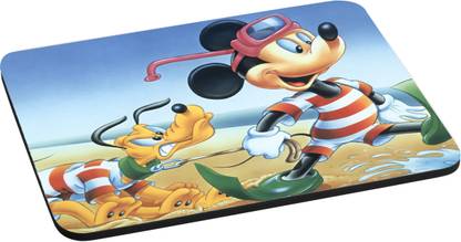 ANNI69 Mickey Taking Pluto For bath In Sea With High Quality Non Slippery base And Glossy Print Mouse pad Best fro Gamers, Graphic Designer, And Every One With Mouse Optical And Laser Mouse Pad Mousepad