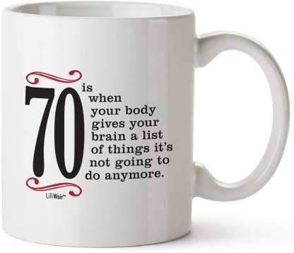 Pepronica 70th Birthday Gifts For Women Seventy Years Old Men Gift Happy Funny 70 Mens Womens Womans Wifes Female Man Ceramic Coffee Mug