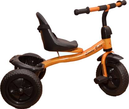 Oximus Baby Tricycle for Kids with Front & Basket Recommended for Toddler 1,2,3,4,5 Years Old Children Tricycle for Baby Boys & Girls Gift (Gold) tricycle for kids, tricycle for baby Yellow Basket tricycle Tricycle