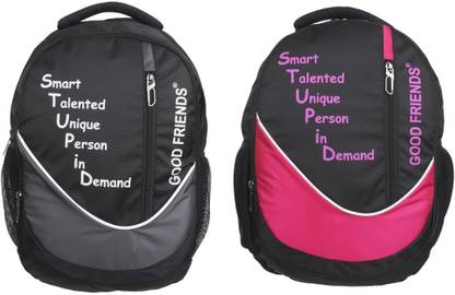GOOD FRIENDS Smart talented School and College Backpack Pack Of 2 Waterproof School Bag