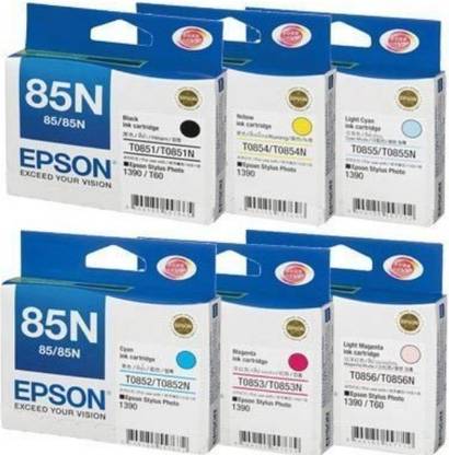 Epson 85n B/C/Y/M/LC/LM [Set of 6] Tri-Color Ink Cartridge