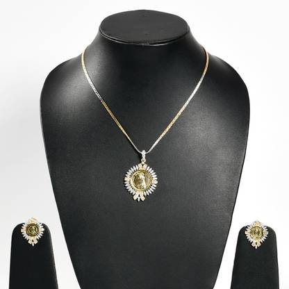 ANAY Queen Victoria Gold Platted Pendent Set Gold-plated Alloy Pendant