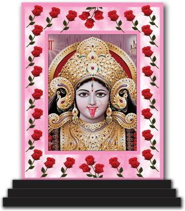 Vprint Shera Vali Mata Car Dashboard idols Figurine Showpiece Decorative Showpiece  -  12 cm
