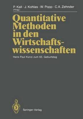 Quantitative Methoden in den Wirtschaftswissenschaften