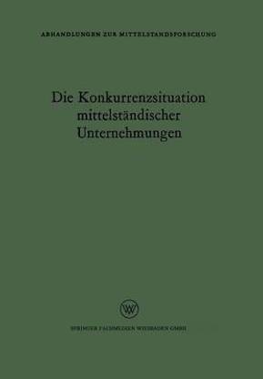 Die Konkurrenzsituation mittelstaendischer Unternehmungen