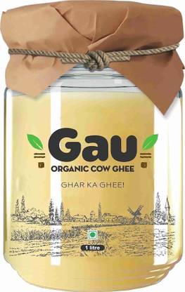 Gau Organic Cow Ghee - Glass Bottle
