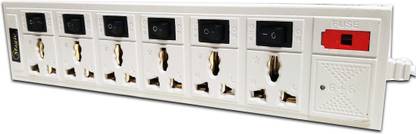The Bliss Magic 6+6 Power Extension Cord/Cable 6  Socket Extension Boards