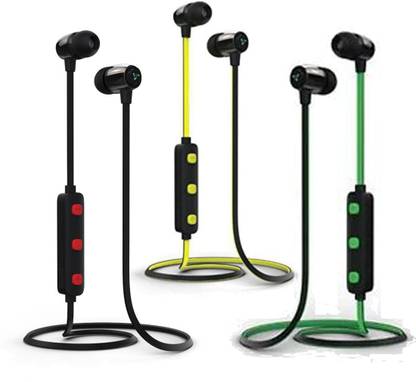 Syska h15 combo 3pic stylish bluetooth red green and yellow Bluetooth