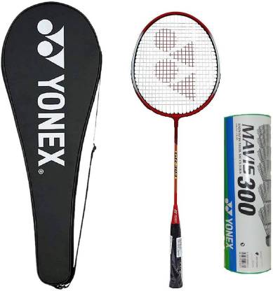 YONEX gr 303 full cover badminton racket + mavis 300 shuttlecock (Color On Availability)- Badminton Kit