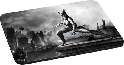 ANNI69 batwoman With Elctric InHer hand With High Quality Non Slippery base And Glossy Print Mouse pad Non Slip Base Mousepad