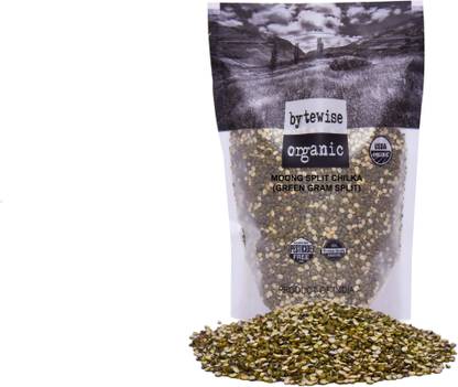 bytewise organic Organic Green Moong Dal (Split)