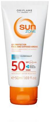 Oriflame Sunscreen - SPF 50 PA+++ Sun Zone UV Protector Face and Exposed Areas SPF 50 High