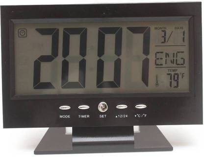 NAI DSIGN Digital Black Clock
