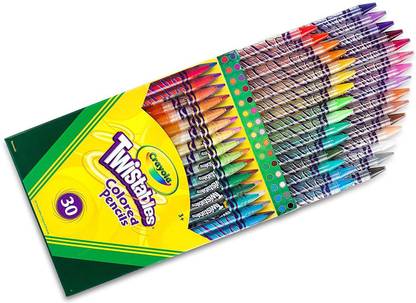 CRAYOLA 30CT TWISTABLE CLR PENCILS