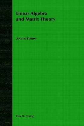 Linear Algebra and Matrix Theory