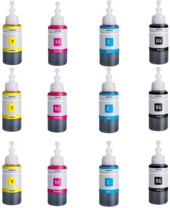 printcart refill ink 3 set for Canon Pixma PG-745s, CL-746s Ink Cartridge Valuable Pack Multi Color Ink Cartridge (Black, Cyan, Magenta, Yellow) Tri-Color Ink Bottle