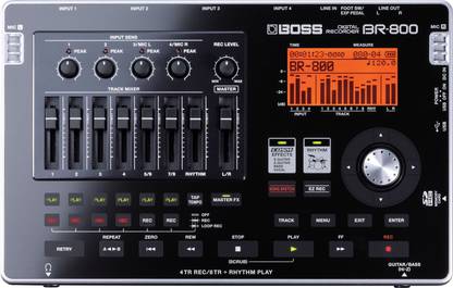 BOSS BR-800 8-Track Digital Recorder 8 Tracks Digital Multi-track Recorder