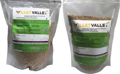millet valley Kodo & Little Millet /Samai + Varagu 400g each Mixed Millet