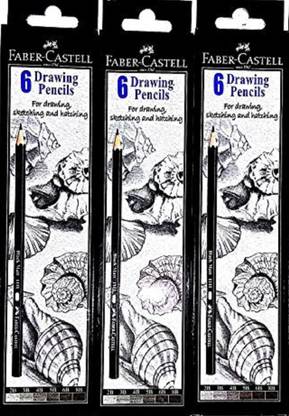 FABER-CASTELL 2B, 3B, 4B, 5B, 6B, 8B Pencil