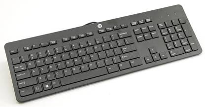 HP 803181-001 Wired USB Standard Desktop Keyboard Compatible with Desktop, Laptop, Mac