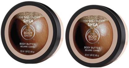 THE BODY SHOP Shea Nourishing Body Butter 50 ml Each Set Of TWo 2 In 1