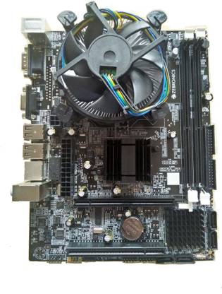 ZEBRONICS G41 Mboard With Processor Core 2 Quad Q9650 LGA 775Socket ATX Intel G41 Chipset DDR3 Motherboard for Desktop