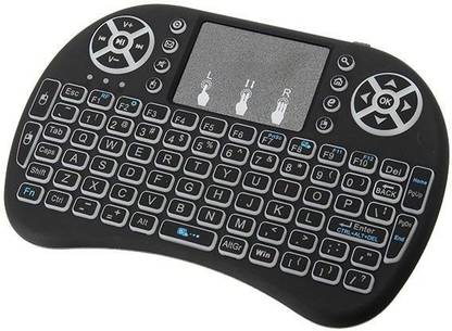 Tobo Mini Wireless Keyboard Backlite Multi function Combo Touch pad Keyboard TD-621KM Wireless Handheld Multi-device Keyboard Compatible with Desktop, Laptop, Mac