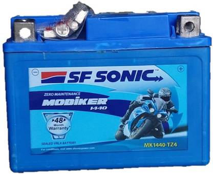 SF SONIC Mobiker MK1440-TZ4 (SMF) Battery 3 Ah Battery for Bike