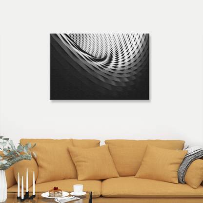picsdream Stretched Photo Print Abstract spiral pattern on Canvas Digital Reprint 7 inch x 10 inch Painting