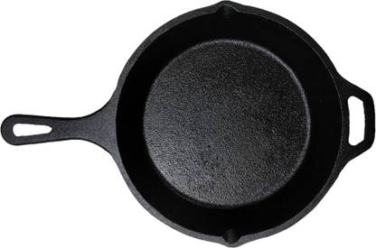 Bhagya Cast Iron Cookware Skillet Fry Pan 25.4 cm diameter 1.5 L capacity