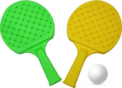 FULLY Table Tennis Racket Set With Ball For Kids, Plastic Racquet Set, Pack Of 1 Multicolor Table Tennis Racquet