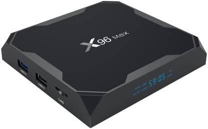 Profitech Communication X96 MAX Amlogic S905X2 Android 8.1 4GB DDR4 64GB eMMC 4K TV Box with LED Display Dual Band WiFi Bluetooth Gigabit LAN USB3.0 Media Streaming Device