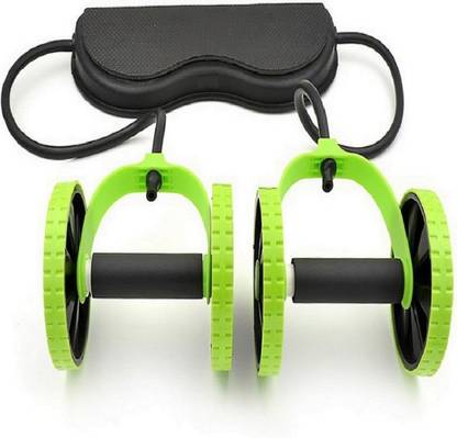 KRISHNA full body Resistance tube with wheels Ab Exerciser