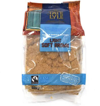 Tate Lyle Medium Bodied Buttery Light Soft Brown Cane Sugar - 500g Sparkling Sugar