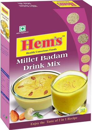 Hem's Millet Badam Drin Mix (100g * 5 Mini Cartoons)