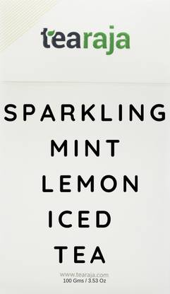 Tearaja Sparkling Mint Lemon Iced Tea, 100 Gms Mint, Citrus Iced Tea Vacuum Pack