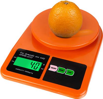 ATOM A121 Digital Kitchen Food Scale, Multifunctional Food Scale for Food Cooking Diet Baking Liquid Scale High Accuracy Food Weight Scale Tare Auto Off Function(Battery Included)-For Domestic use only Weighing Scale