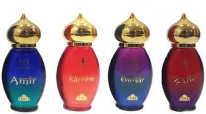 AROCHEM Combo of Amir, Kareem, Omaar, Zafir (9ml ) Each Herbal Attar