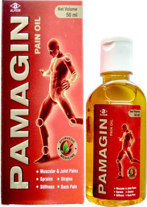 ALKEM Pamagin Pain Oil (Relives Muscular & Joint Pains,Sprains,Strains) (pack of 2) Liquid