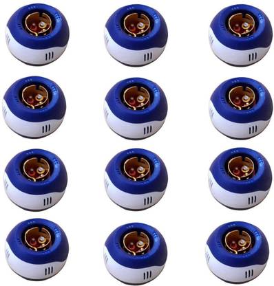 Bhani FANCY LED BULB HOLDER (MULTI-COLOR PACK OF 12) Plastic, Gold Plated Light Socket