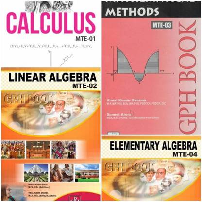 Ignou (Gph) B.a/b.com/b.sc Mathematics Combo M.t.e-1/m.t.e-2/m.t.e-3/m.t.e-4