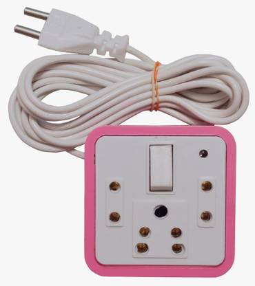 RUHAILA ONE 6 AMP ( 3 PIN )+2(2 PIN) SOCKET WITH 3.25 METER WIRE WITH INDICATOR 3  Socket Extension Boards