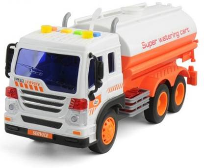 IndusBay Engineering Construction Automobile Vehicle Water Tanker Truck Toy for kids