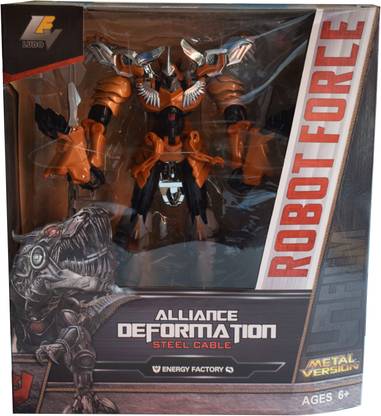 Kiditos Alliance Deformation Robot Transformer Grim lock Slag Scorn Snarl 21 CM Alloy Metal Version