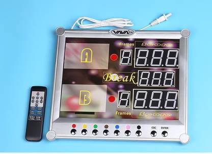KBA Electronic Digital Billiard Snooker Scoreboard with Remote Control KBAESB Billiards, Snooker Cue Stick