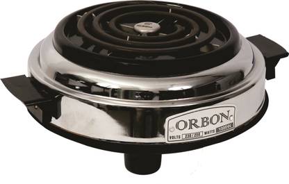 Orbon 1000 Watt G Coil Round Silver Electric Cooking Heater