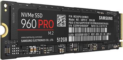 SAMSUNG 960 pro 512 GB Desktop, All in One PC's, Desktop Black M.2 Internal Solid State Drive (SSD) (960 Pro 512GB Internal PCIe Solid State Drive (MZ-V6P512BW))