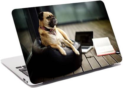 Artmagik Thinking Pug SLS262 Vinyl Reusable Laptop Skin Compatible for 14.1 inch