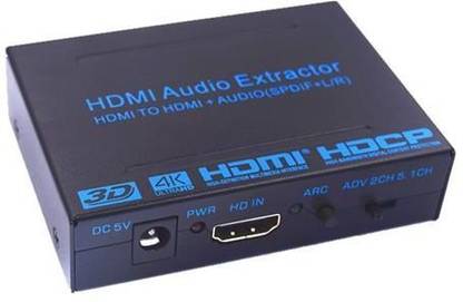 Tobo  TV-out Cable 4k HDMI Audio Extractor Splitter for SPDIF RCA Stereo L/R Analog Output