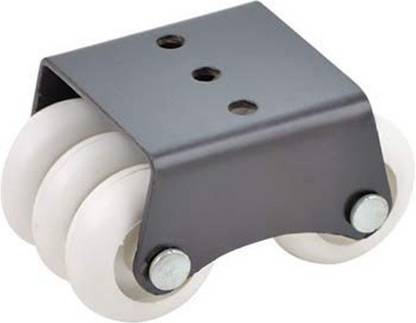 Homdum 1 inch Super Heavy Duty Six Wheel Castor Wheels (Set Of 4) Rubber Furniture Caster
